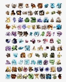 All 7th Gen Pokemon, HD Png Download, Transparent PNG