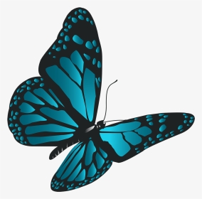 Animated Butterfly Clip Art - Blue Flying Butterfly Png, Transparent Png, Transparent PNG