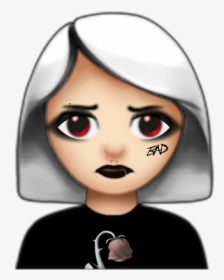 #emoji #aesthetic #grunge #edgy #trippy #rot #gothic - Grunge Aesthetic Goth Girl, HD Png Download, Transparent PNG