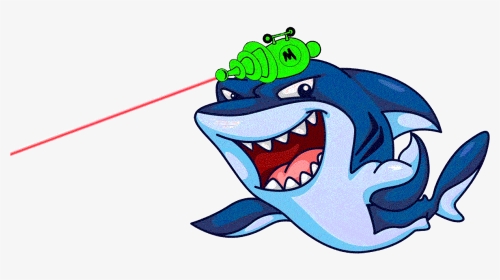 Shark With Laser Gif, HD Png Download, Transparent PNG