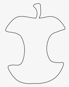 Small Apple Core Template, HD Png Download, Transparent PNG
