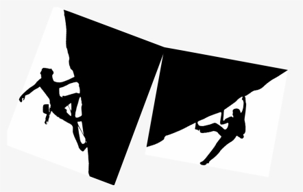 The Rock Climb - Silhouette, HD Png Download, Transparent PNG