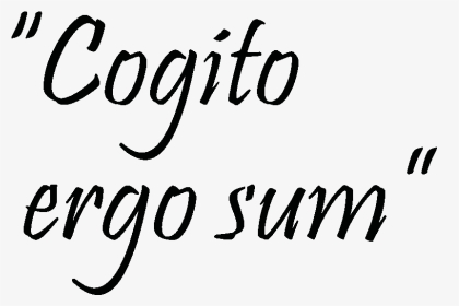Cogito Ergo Sum Png, Transparent Png, Transparent PNG