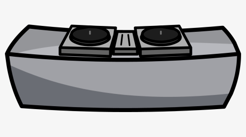Vector Black And White Boombox Clipart Clip Art - Dj Table Clip Art, HD Png Download, Transparent PNG