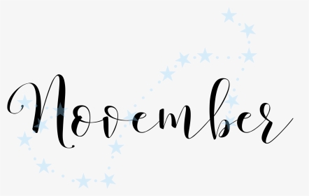#november #text #calligraphy #letters #brush #lettering - Calligraphy, HD Png Download, Transparent PNG