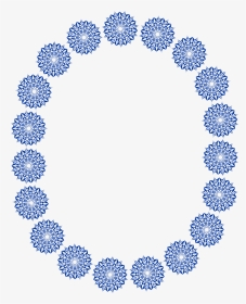 Blue Star Corner Clipart Jpg Royalty Free Stock Border - Circle Monogram With Circles Around, HD Png Download, Transparent PNG