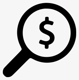 Magnifying Glass Comments - Magnifying Glass Money Icon, HD Png Download, Transparent PNG
