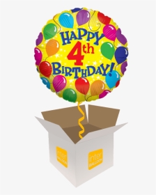 Happy 4th Birthday Balloons, HD Png Download, Transparent PNG