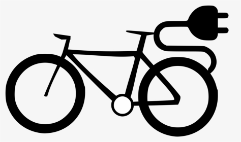 Line Art,style,cycling - Electric Bike Clipart Transparent, HD Png Download, Transparent PNG