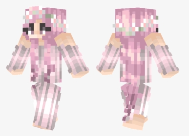 Minecraft Girl Skin Pink Hair, HD Png Download, Transparent PNG