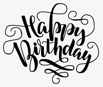 Happybirthday Birthday Birthdaywishes Happyday Happy - Happy Birthday Calligraphy Png, Transparent Png, Transparent PNG