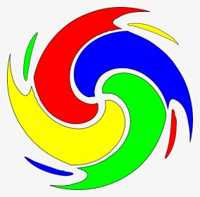Spiral, Swirl, Vortex, Colors - Cartoon Flower, HD Png Download, Transparent PNG