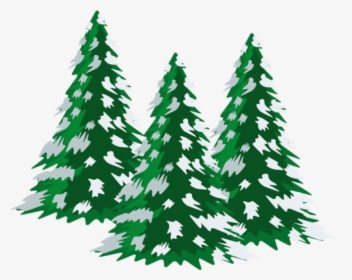 Snowy Tree Png - Christmas Pine Trees Clipart, Transparent Png, Transparent PNG