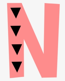 Letter N Font - Triangle, HD Png Download, Transparent PNG