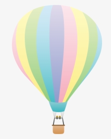 Hot Air Balloon Pink And Blue, HD Png Download, Transparent PNG