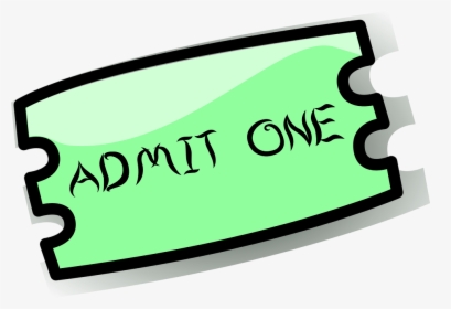 Ticket, Admission, Entry, Theater, Movie, Cinema - Ticket Clipart, HD Png Download, Transparent PNG