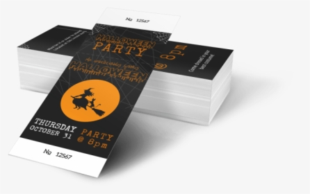 Halloween Party Ticket Template Preview - Template For Curry Que Tickets, HD Png Download, Transparent PNG