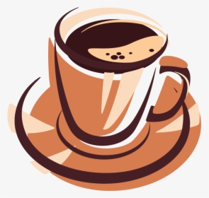 Coffee Clipart Cappuccino - Coffee Cartoon No Background, HD Png Download, Transparent PNG