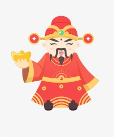 Caishen Chinese New Year Hat - Cartoon, HD Png Download, Transparent PNG