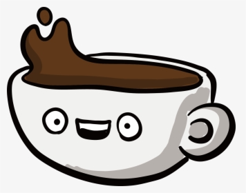 Coffee Cup Tea Cafe - Coffee Cartoon Png, Transparent Png, Transparent PNG