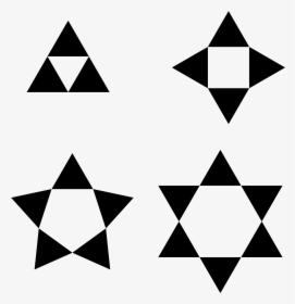 Polygons From Triangles Clip Arts - Estrela De Davi Vetor, HD Png Download, Transparent PNG