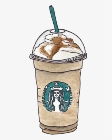 Coffee Drink Starbucks Cafe Drawing Hand-painted Clipart - Drawings Of A Starbucks Cup, HD Png Download, Transparent PNG