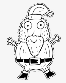 Picture Free Library Free Hanslodge Clip Art Collection - Santa Claus Seated Black And White Clipart, HD Png Download, Transparent PNG