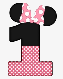 Number Clipart Minnie Mouse - Minnie Mouse 1st Png, Transparent Png, Transparent PNG