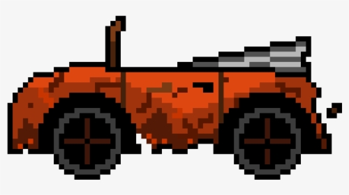 Rusty Car Pixel Art, HD Png Download, Transparent PNG