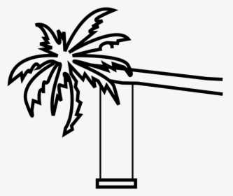Transparent Tree Swing Png - St Lucia Pitons Drawing, Png Download, Transparent PNG
