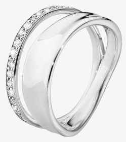 Sterling Silver With Brilliant Cut Diamonds - Ring, HD Png Download, Transparent PNG