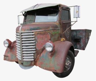 Truck, Wreck, Antique, Oldtimer, Scrap, Rusted - Rusty Truck Transparent, HD Png Download, Transparent PNG