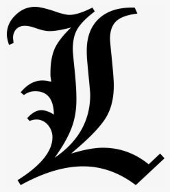 L - Logo L Death Note Png, Transparent Png, Transparent PNG