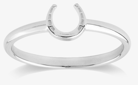 Stow Lockets Sterling Silver Lucky Horseshoe Stacker - Engagement Ring, HD Png Download, Transparent PNG