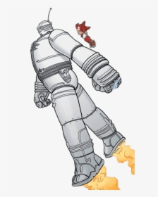 Big Guy And Rusty The Boy Robot In The Air - Big Guy And Rusty The Boy Robot Frank Miller, HD Png Download, Transparent PNG