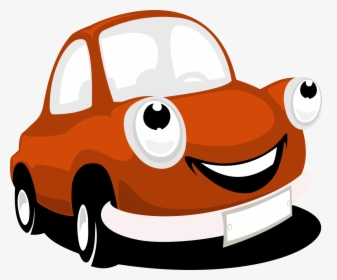 Smiling Cartoon Car Vector Png Clipart - Vector Cartoon Car Png, Transparent Png, Transparent PNG