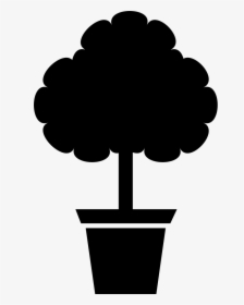 Yard Tree In A Pot - Tree Pot Icon Png, Transparent Png, Transparent PNG