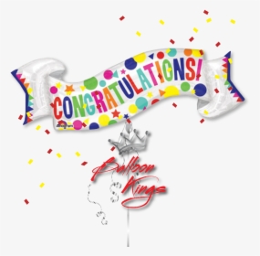 Congratulations Banner - Balloon Congratulation Image Png, Transparent Png, Transparent PNG