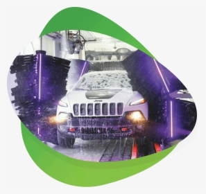 Spinlite Car Wash Tunnel With Car Covered In Wax And - Jeep, HD Png Download, Transparent PNG