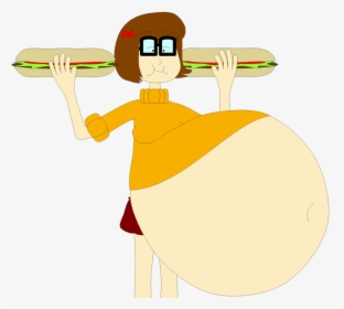 Sandwich Stuffing Velma By Angry - Cartoon, HD Png Download, Transparent PNG