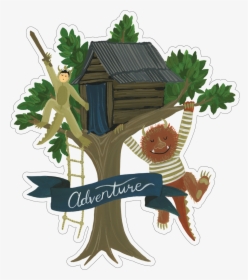 Tree House Print & Cut File - Illustration, HD Png Download, Transparent PNG