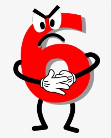 Angry Red 6 Clip Arts - Six Afraid Of Seven Answer, HD Png Download, Transparent PNG