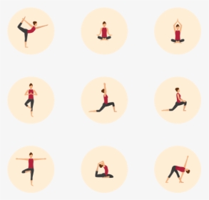 Yoga Poses - Free Icons Yoga Poses, HD Png Download, Transparent PNG