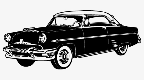 Old Classic Cars Silhouette - Old Car Silhouette Png, Transparent Png, Transparent PNG