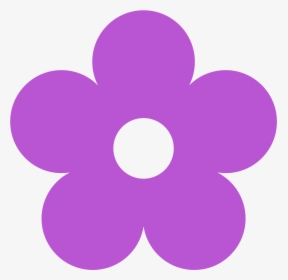 Flowers Clipart Orchids - Purple Flower Clipart, HD Png Download, Transparent PNG