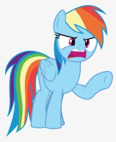 Angry Transparent Svg - Mlp Rainbow Dash Angry, HD Png Download, Transparent PNG