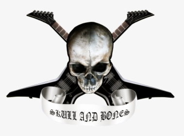 Skull And Bones Skull And Crossbones Heavy Metal - Heavy Metal Skull Png, Transparent Png, Transparent PNG