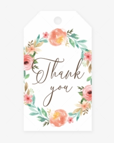 Floral Favor Tag Template Download By Littlesizzle - Floral Thank You Tags, HD Png Download, Transparent PNG