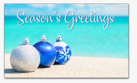 C477 - Blue Christmas Tree On The Beach, HD Png Download, Transparent PNG
