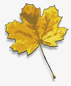 Maple Clipart Dry Leaf - Dried Leaf Clip Art, HD Png Download, Transparent PNG